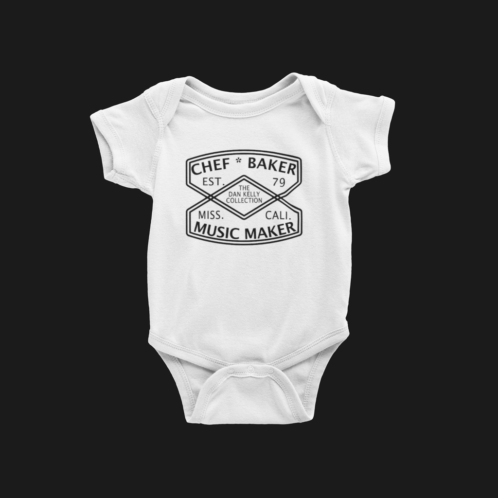 Chef Baker Music Maker Baby Onesie