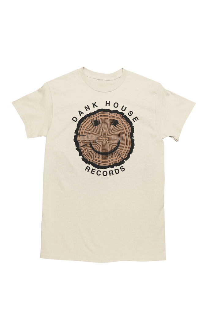 Brand New! Happy Wood Dank House Records tee - Sand