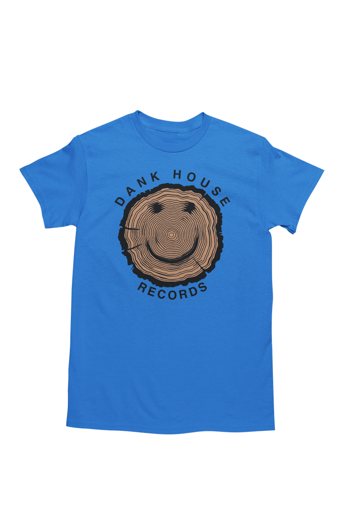 Brand New! Happy Wood Dank House Records tee - Blue