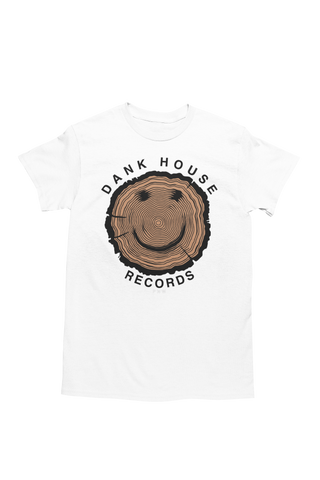 BRAND NEW! Happy Wood Dank House Records tee - White