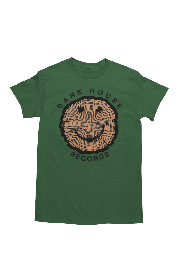 Brand New! Happy Wood Dank House Records tee - Green