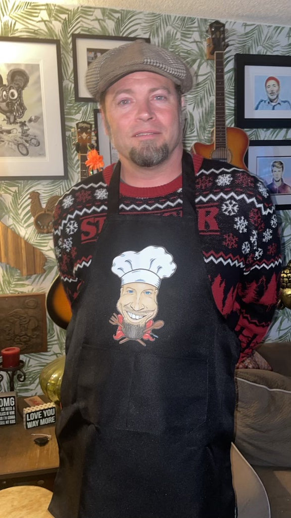 Dining With DAN KELLY Character Apron (ALSO AVAILABLE IN RED)
