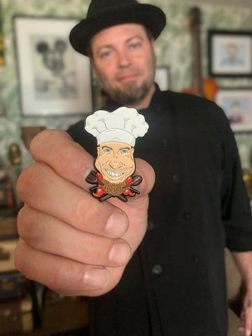 Dining with DAN KELLY numbered COLLECTORS Pin