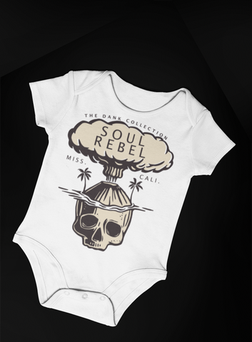 Soul Rebel Skull Baby Onesie